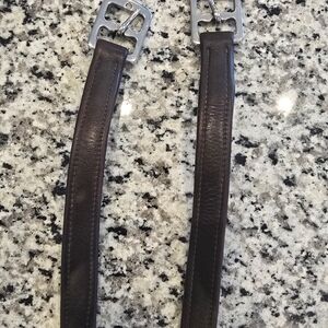 Smartpak Lined Stirrup Leathers - 54in, Dark Brown